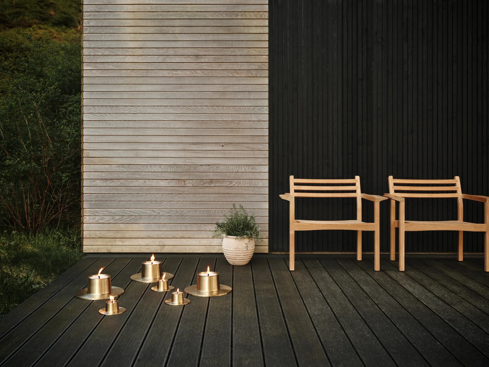 ester & erik アウトドア キャンドルホルダー small Ø16 cm, Gold ester & erik | エスター & エリック