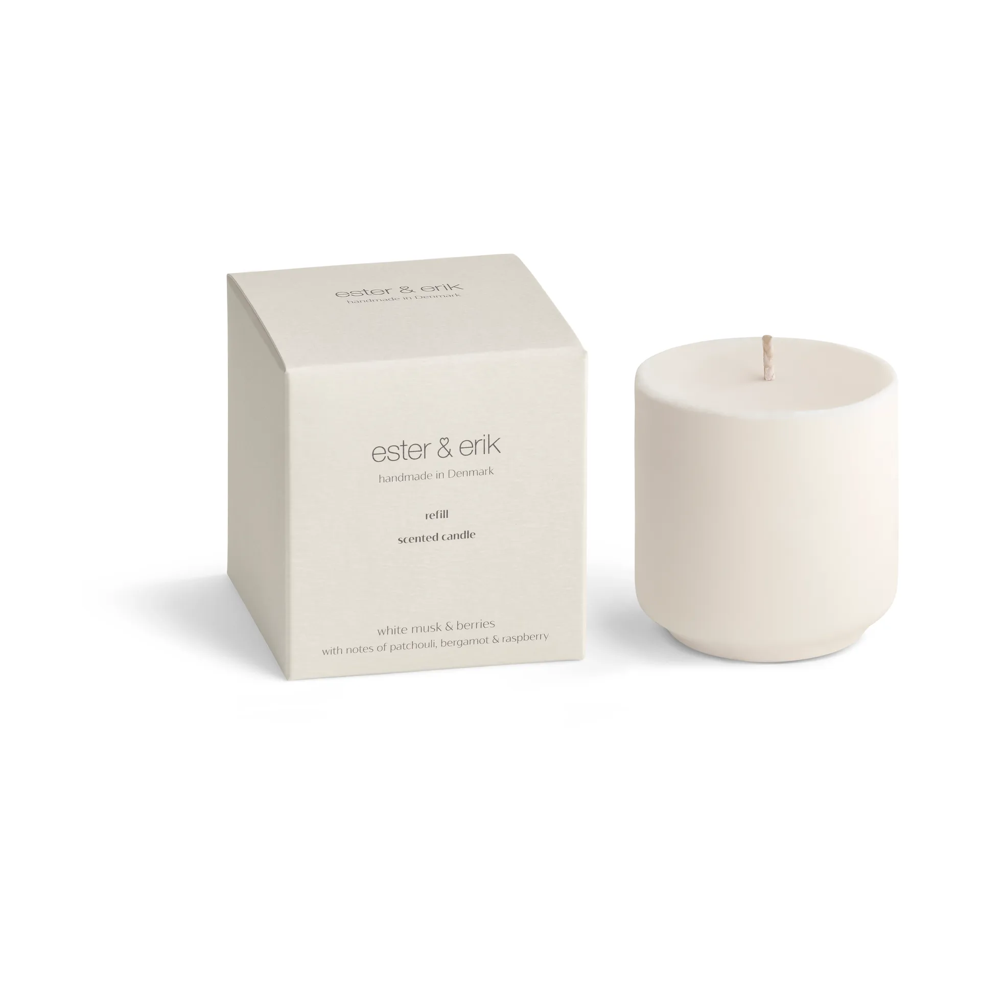 Refill ester & erik アロマキャンドル, White musk & berries ester & erik | エスター & エリック