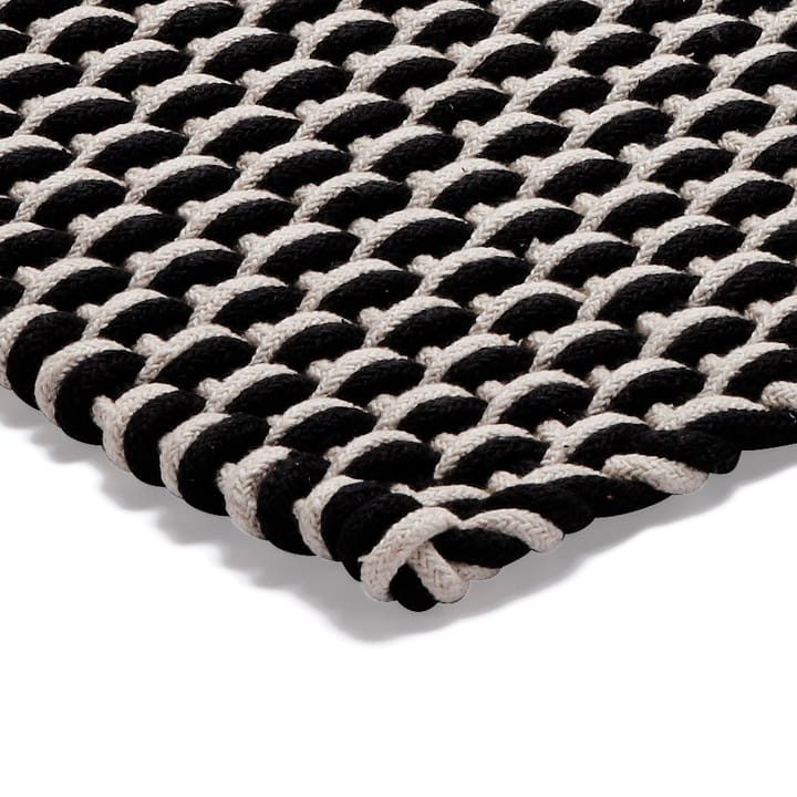 Rope ラグ ブラック - 50x80 cm - Etol Design | エトルデザイン