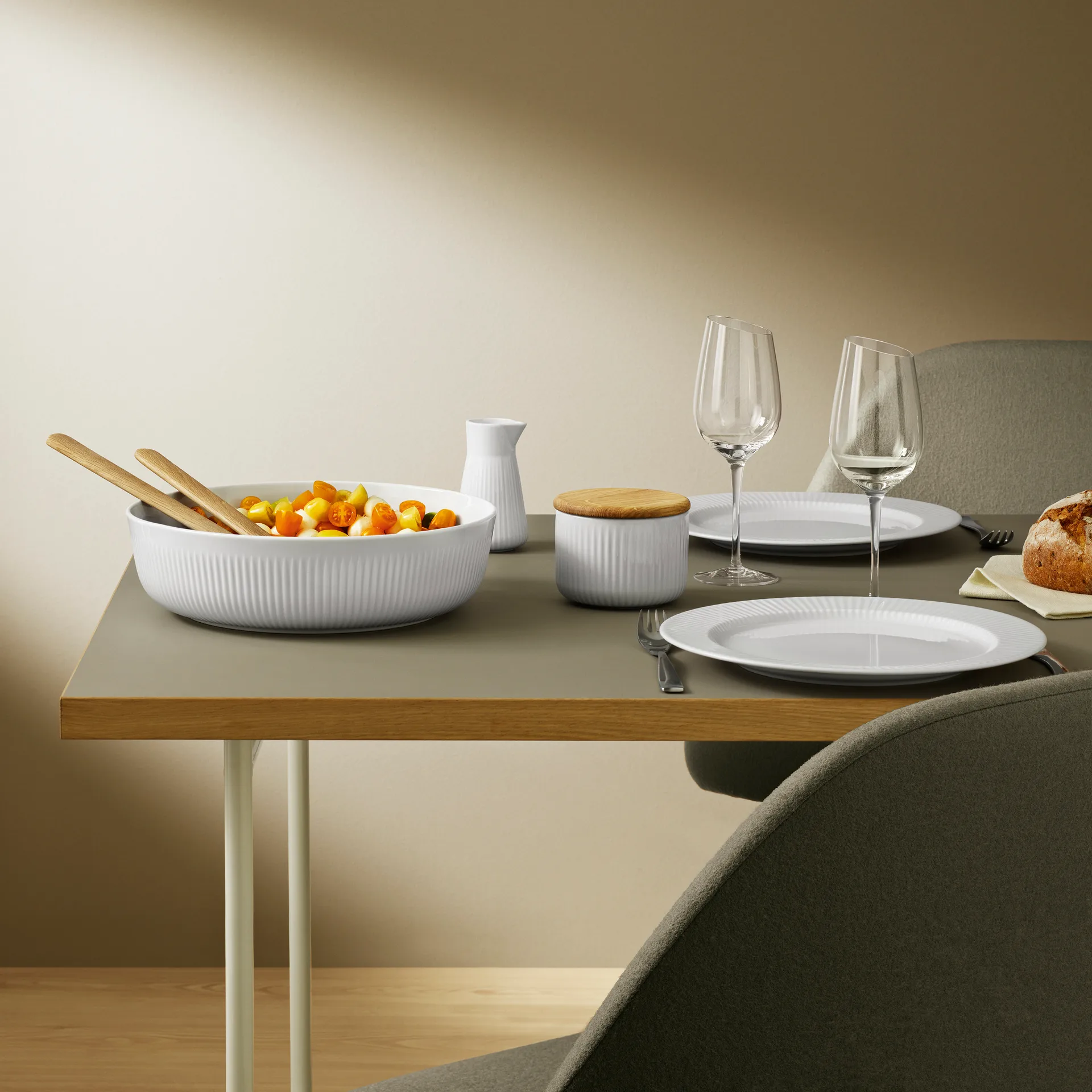 Eva Trio Legio Nova ソルトボウル スプーン付き, White Eva Solo | エバソロ