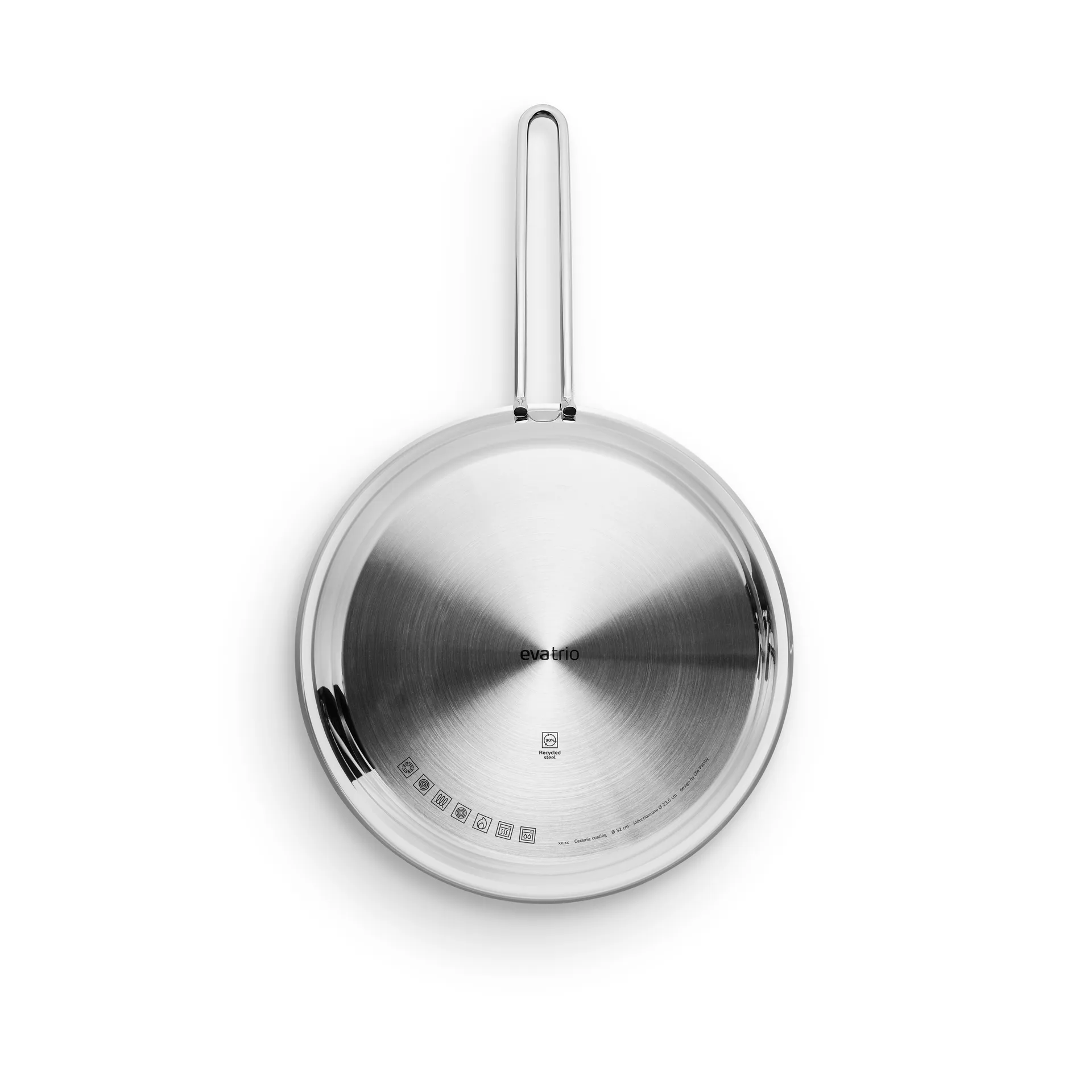 Eva Trio ステンレススチール Slip-Let セラミックフライパン, 32 cm Eva Solo | エバソロ