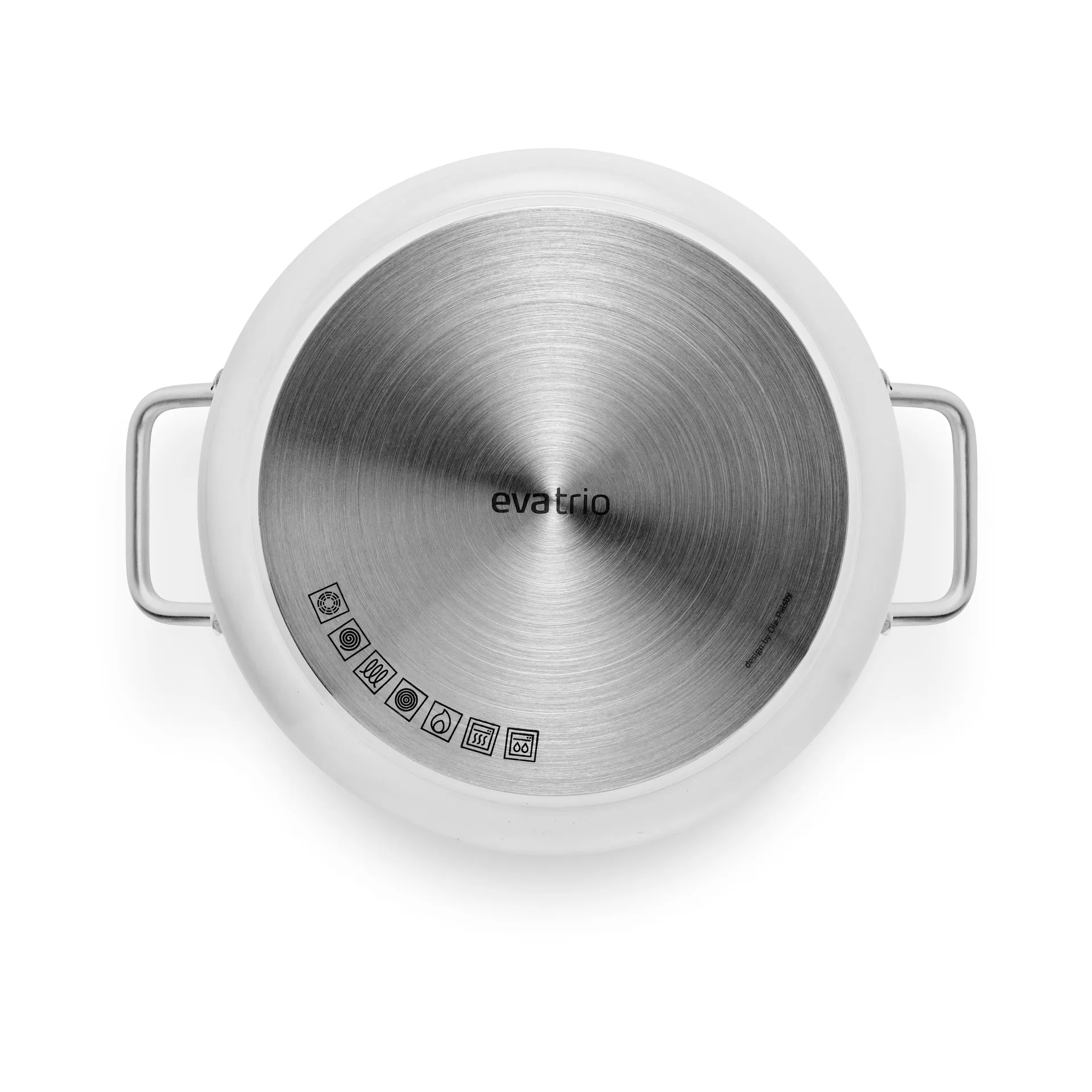 Eva Trio White Line Slip-Let セラミック クックウェアセット 3ピース, Stainless steel Eva Solo | エバソロ