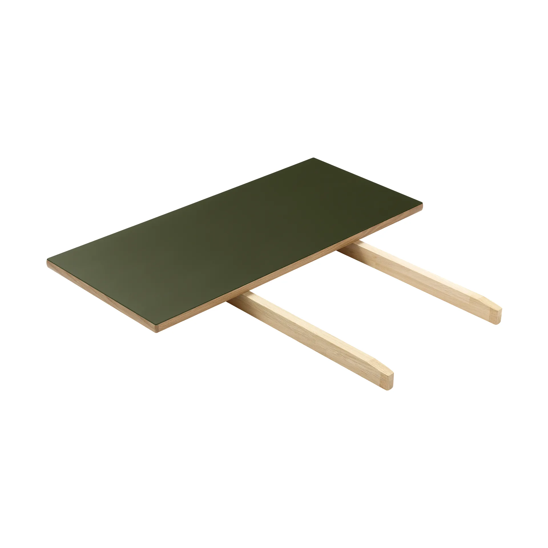 C35L エクステンションリーフ 82x37 cm, Olive linoleum-oak natural water-based lacquer FDB Møbler