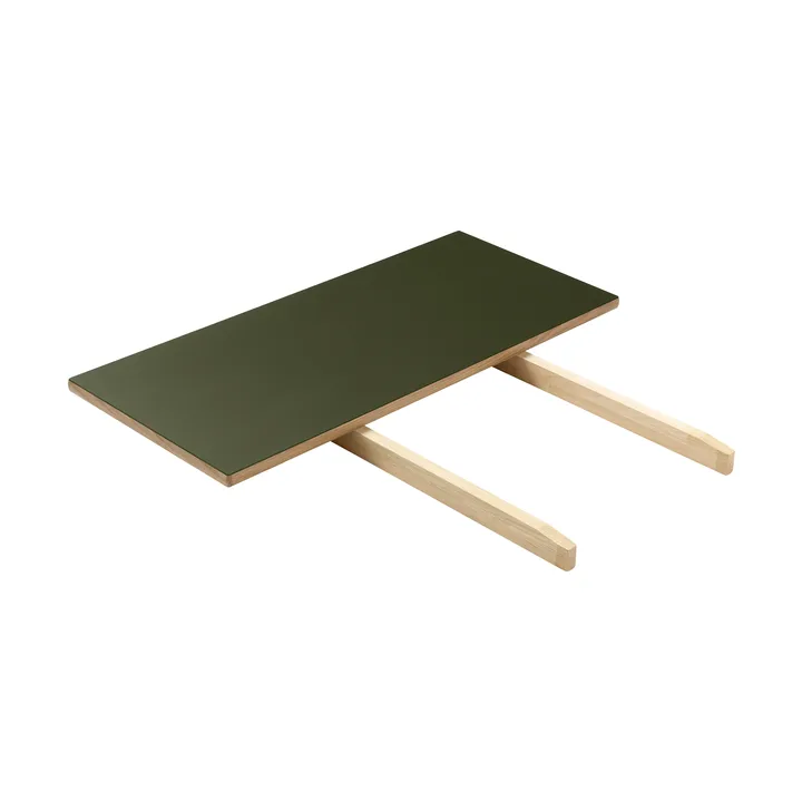 C35L エクステンションリーフ 82x37 cm - Olive linoleum-oak natural water-based lacquer - FDB Møbler
