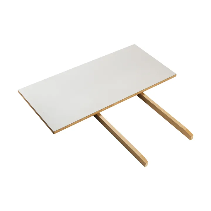 C35S エクステンションリーフ 95x45 cm - Light grey linoleum–oak natural water-based lacquer - FDB Møbler
