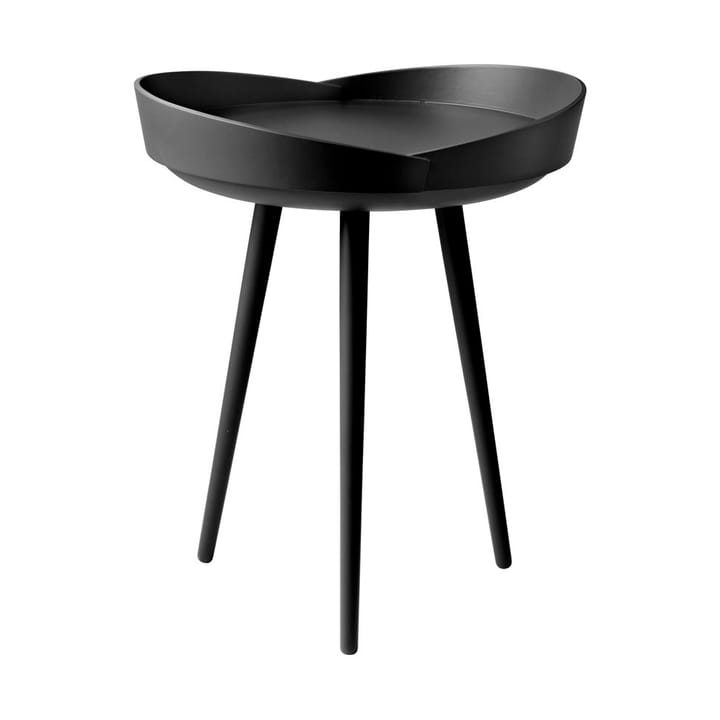 D106 Bakkedal tray テーブル Ø38 cm - Beech black painted - FDB Møbler