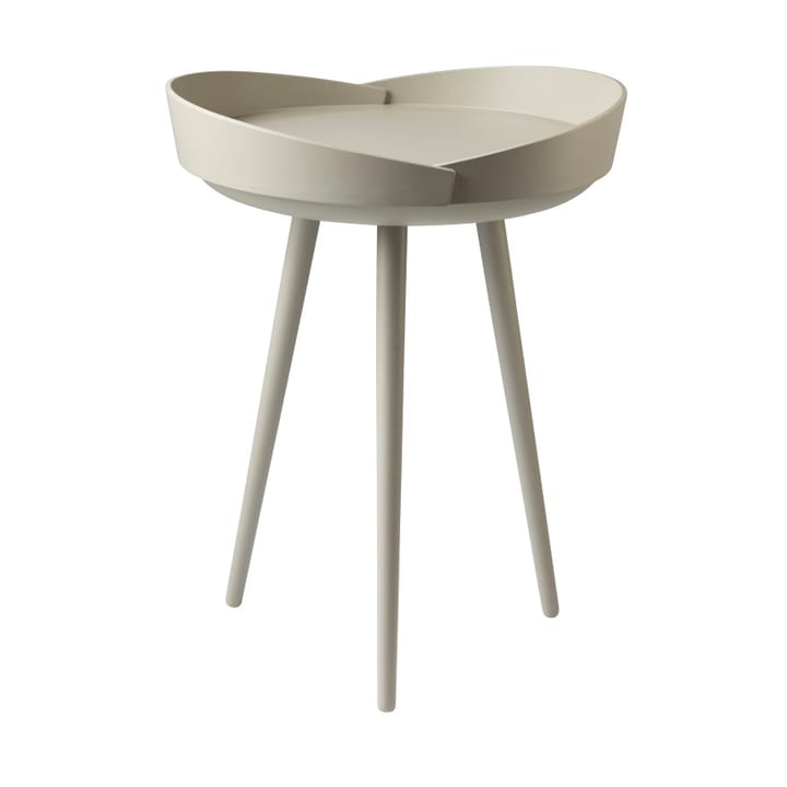 D106 Bakkedal tray テーブル Ø38 cm - Beech silk grey painted - FDB Møbler