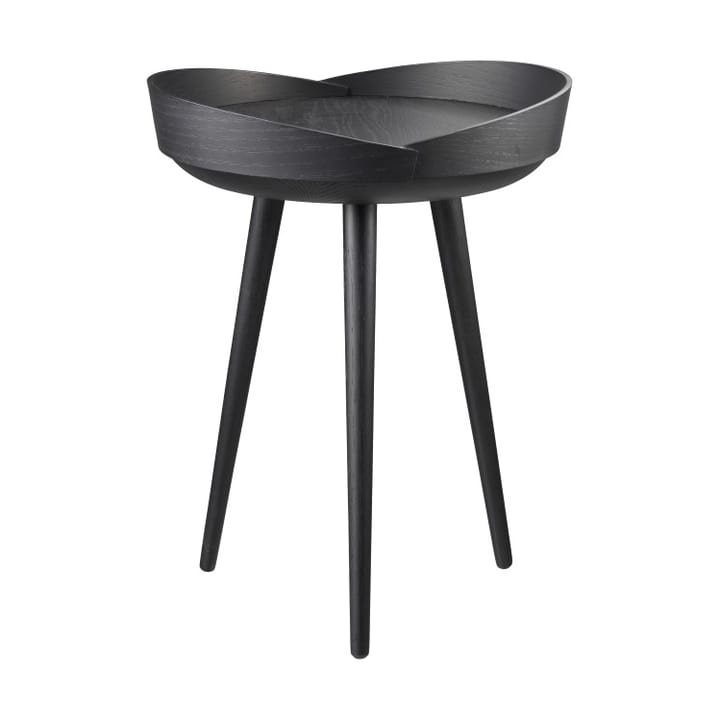 D106 Bakkedal tray テーブル Ø38 cm - Oak black painted - FDB Møbler
