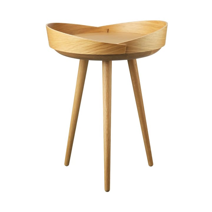 D106 Bakkedal tray テーブル Ø38 cm - Oak nature lacquered - FDB Møbler