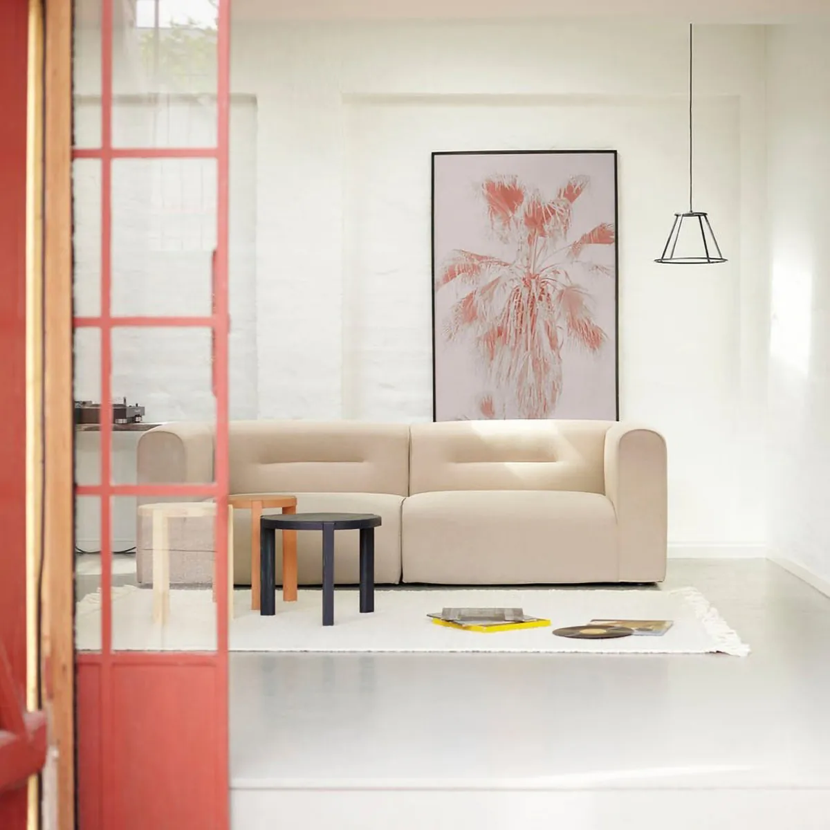 D108 Ragnesminde コーヒーテーブル Ø48 cm, Midnight blue FDB Møbler