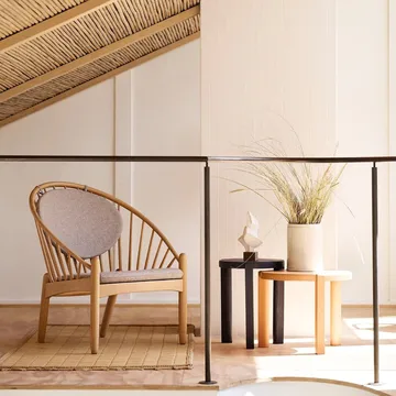 D108 Ragnesminde コーヒーテーブル Ø48 cm - Peach - FDB Møbler