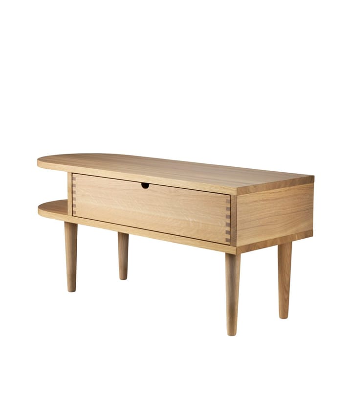F24 Radius ベンチ, Oak nature lacquered 35x90 cm FDB Møbler