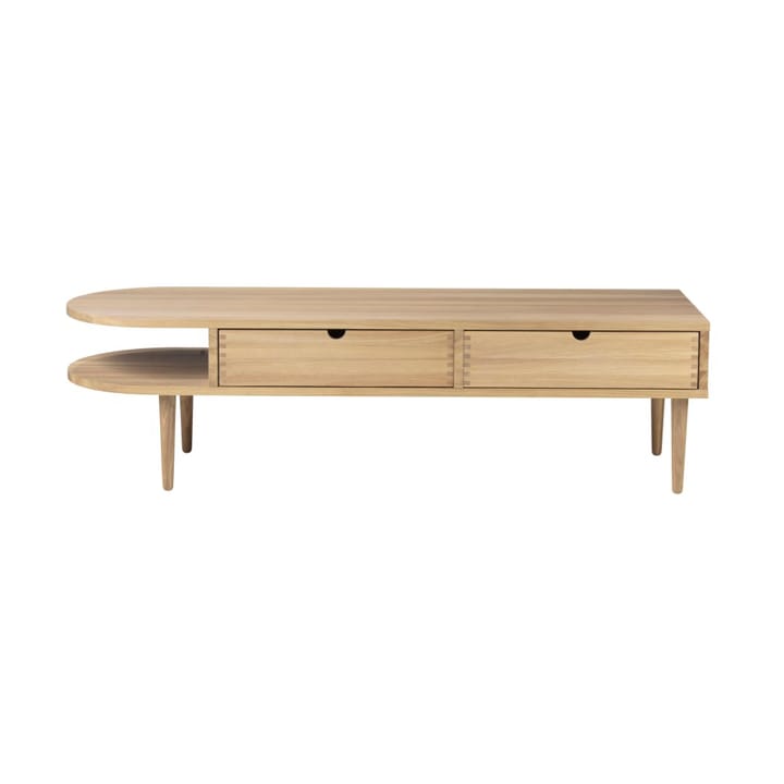 F24 Radius ベンチ - Oak nature lacquered 45x145 cm - FDB Møbler
