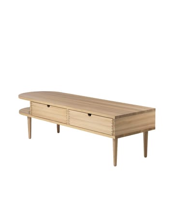 F24 Radius ベンチ - Oak nature lacquered 45x145 cm - FDB Møbler