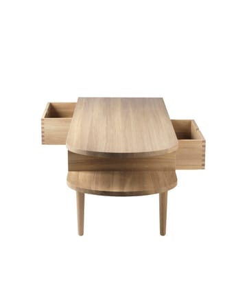 F24 Radius ベンチ - Oak nature lacquered 45x145 cm - FDB Møbler