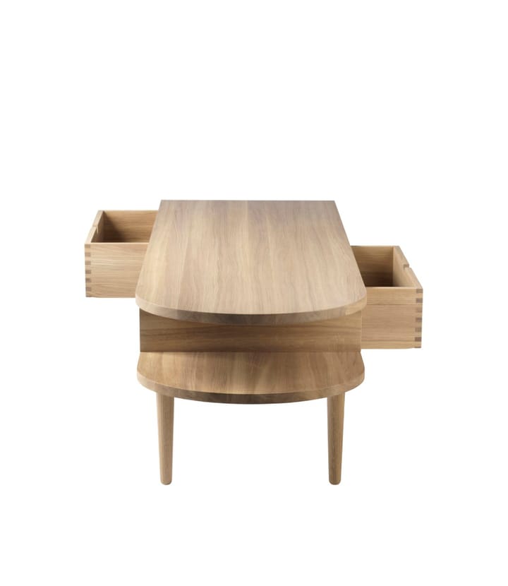 F24 Radius ベンチ, Oak nature lacquered 45x145 cm FDB Møbler
