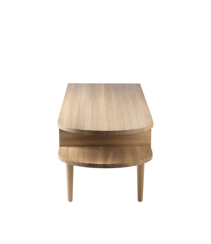 F24 Radius ベンチ, Oak nature lacquered 45x145 cm FDB Møbler
