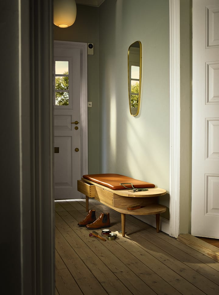 F24 Radius ベンチ, Oak nature lacquered 45x145 cm FDB Møbler