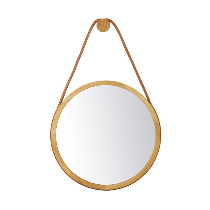 I3 Mossø ウォールミラー - Oak nature lacquered Ø40 cm - FDB Møbler