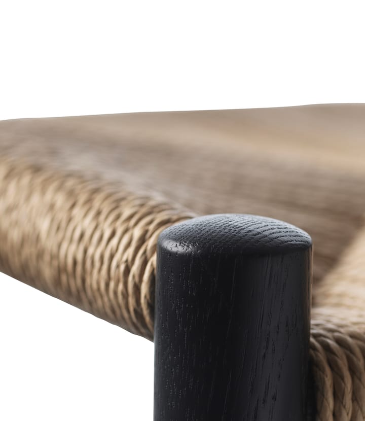 J164C Counter Squared バースツール, Oak black painted-nature FDB Møbler