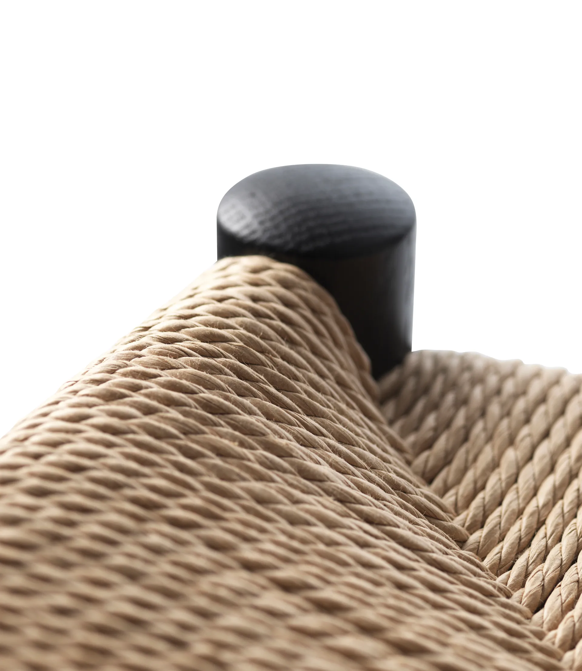 J164C Counter Squared バースツール, Oak black painted-nature FDB Møbler