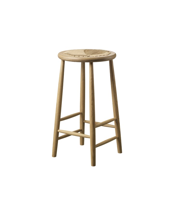 J165C bar チェア 65 cm, Oak nature lacquered-nature FDB Møbler