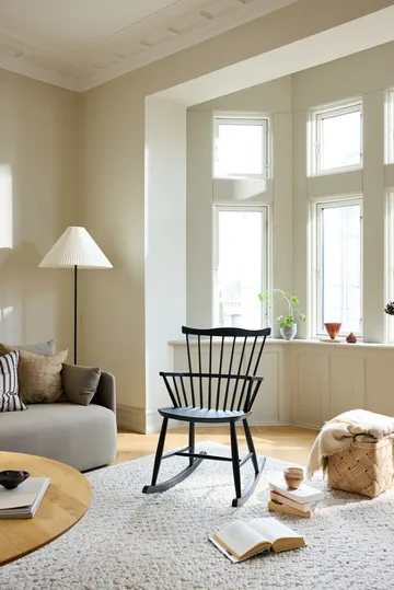 J52G ロッキングチェア - Beech Ral 9005 - FDB Møbler