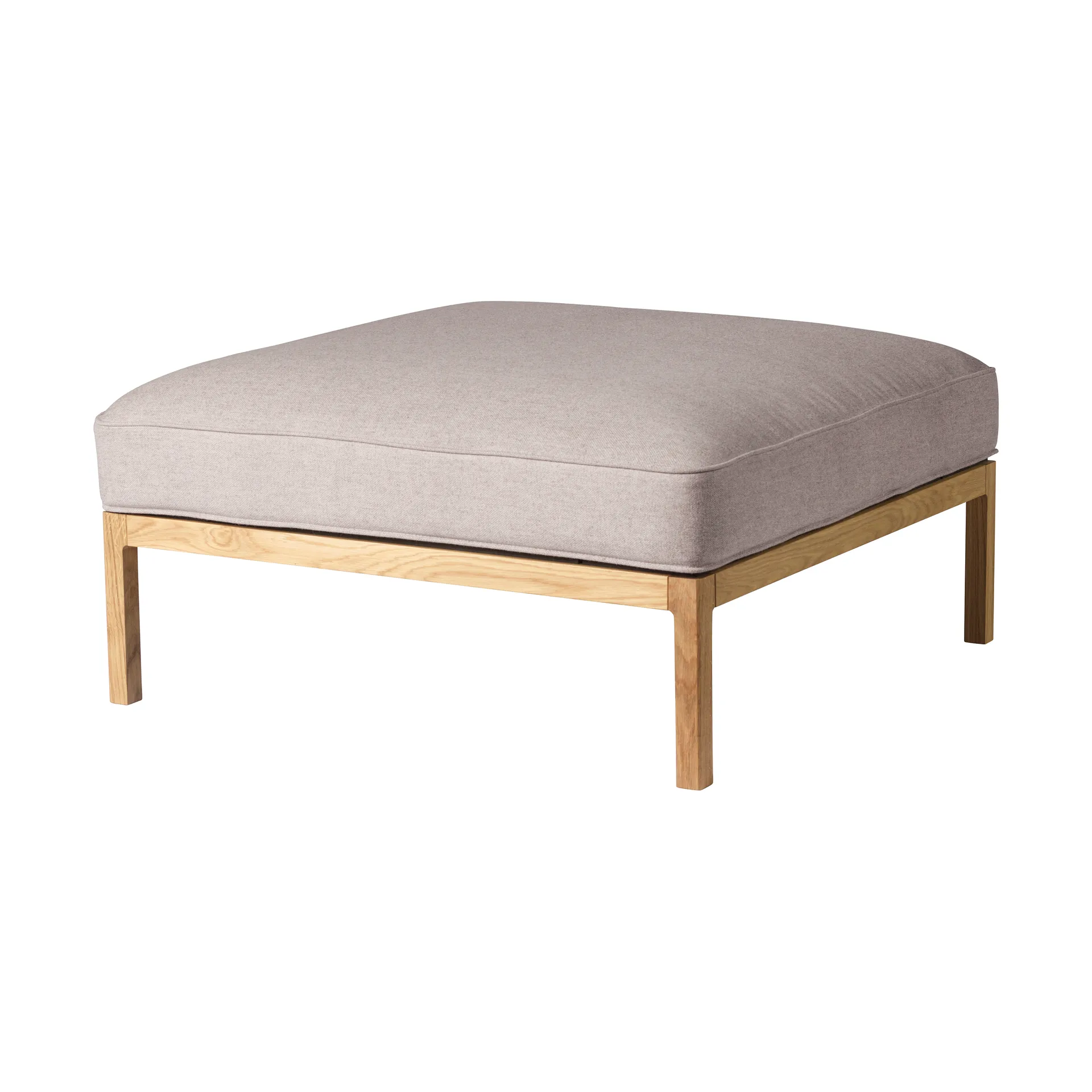 L37 7-9-13 ソファモジュール プフ 90 cm, Stone-lacquered oak FDB Møbler