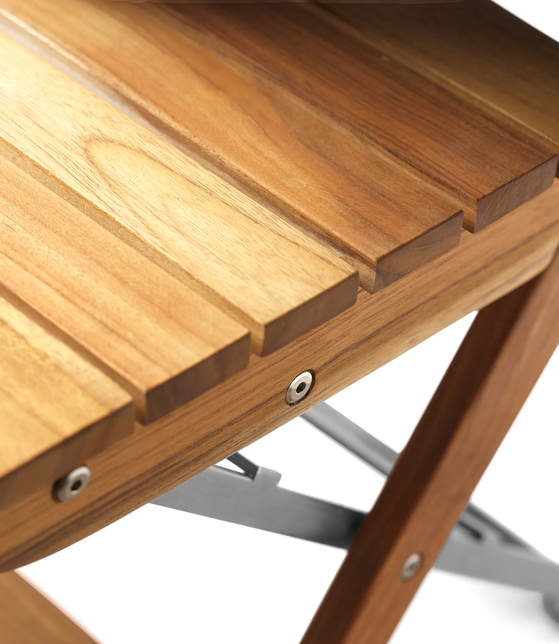 M23 Lilleø バルコニーチェア, Teak-stainless steel FDB Møbler