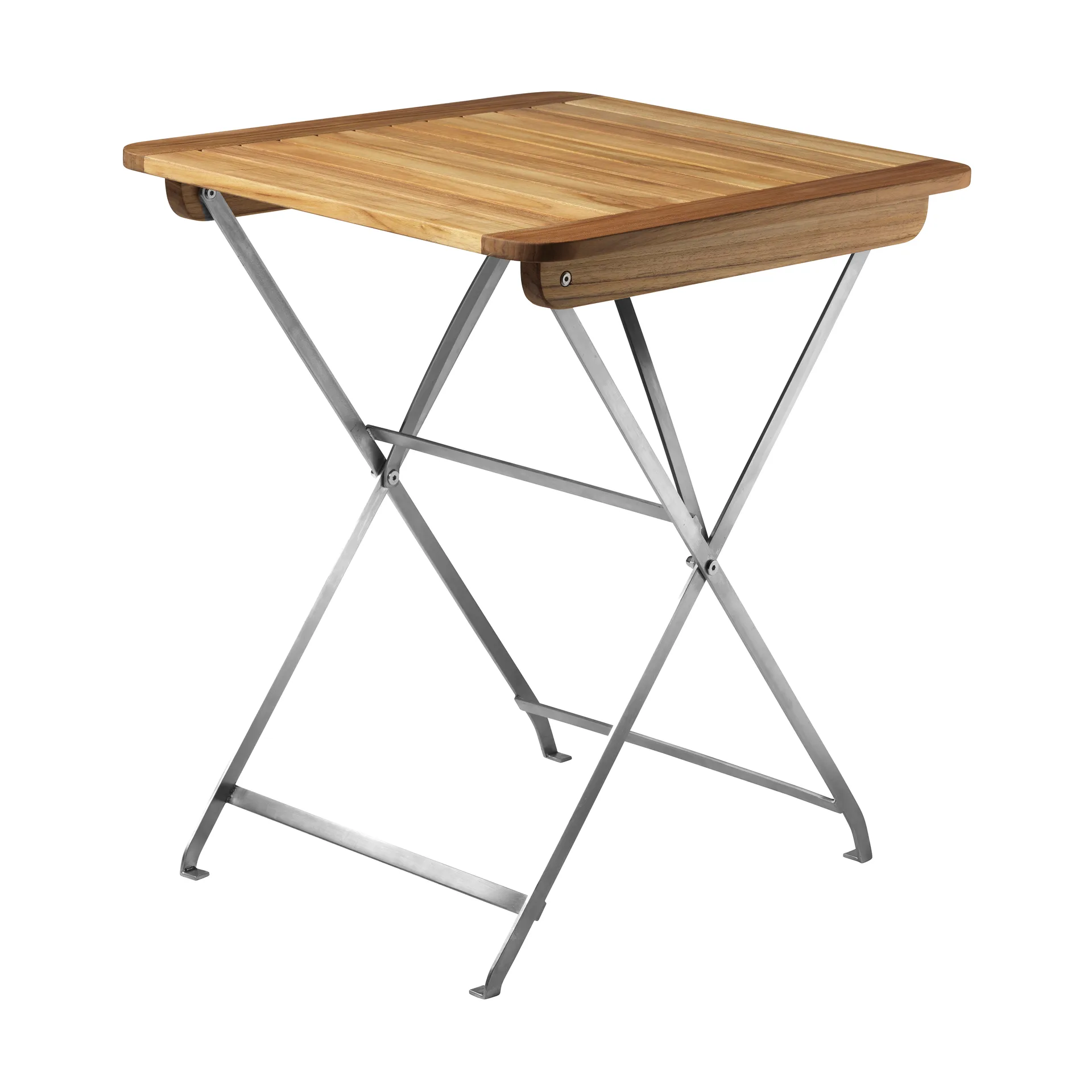 M26 Lilleø バルコニーテーブル, Teak-stainless steel FDB Møbler