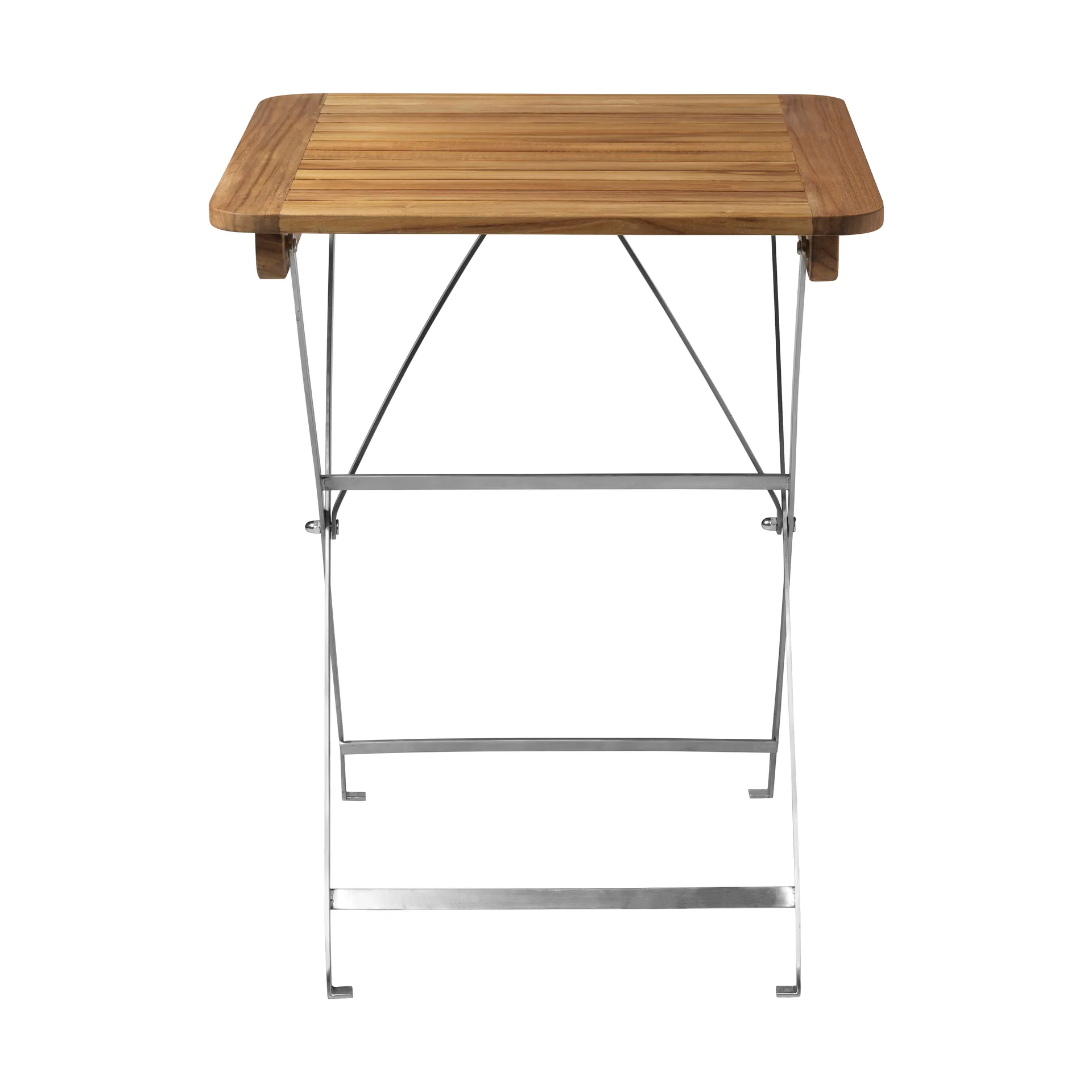 M26 Lilleø バルコニーテーブル, Teak-stainless steel FDB Møbler