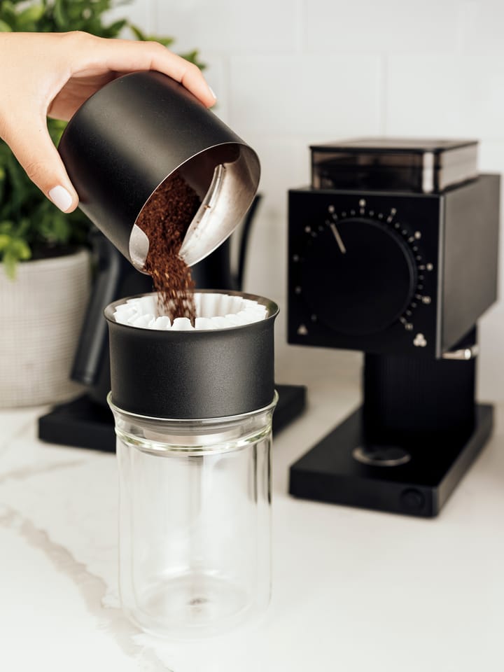 Stagg X Pour Over Matte black clear glass