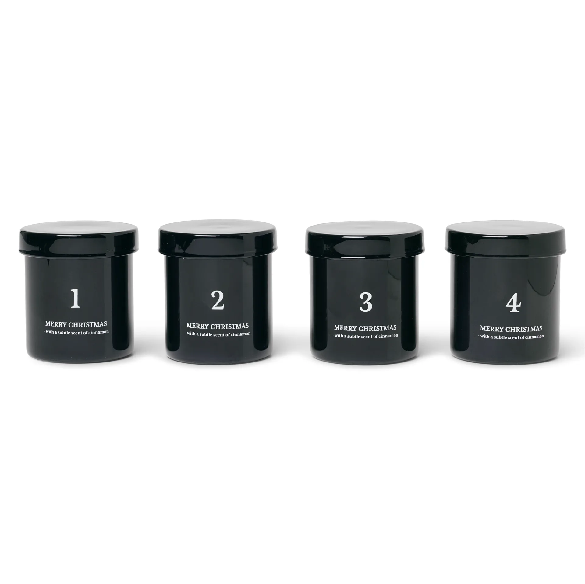 アドベントキャンドル with scent 4-pack, black Ferm Living | ファームリビング