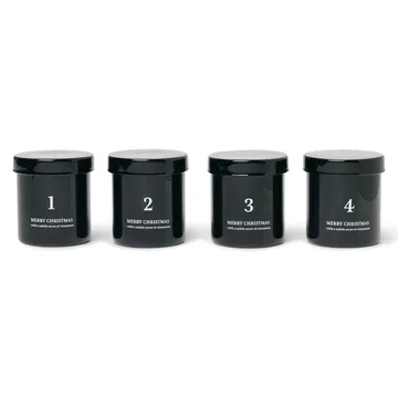 アドベントキャンドル with scent 4-pack - black - Ferm Living | ファームリビング