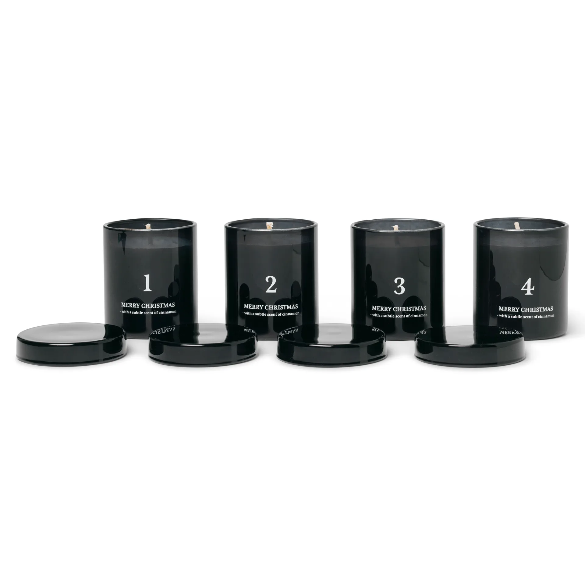 アドベントキャンドル with scent 4-pack, black Ferm Living | ファームリビング