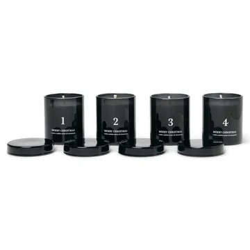 アドベントキャンドル with scent 4-pack - black - Ferm Living | ファームリビング