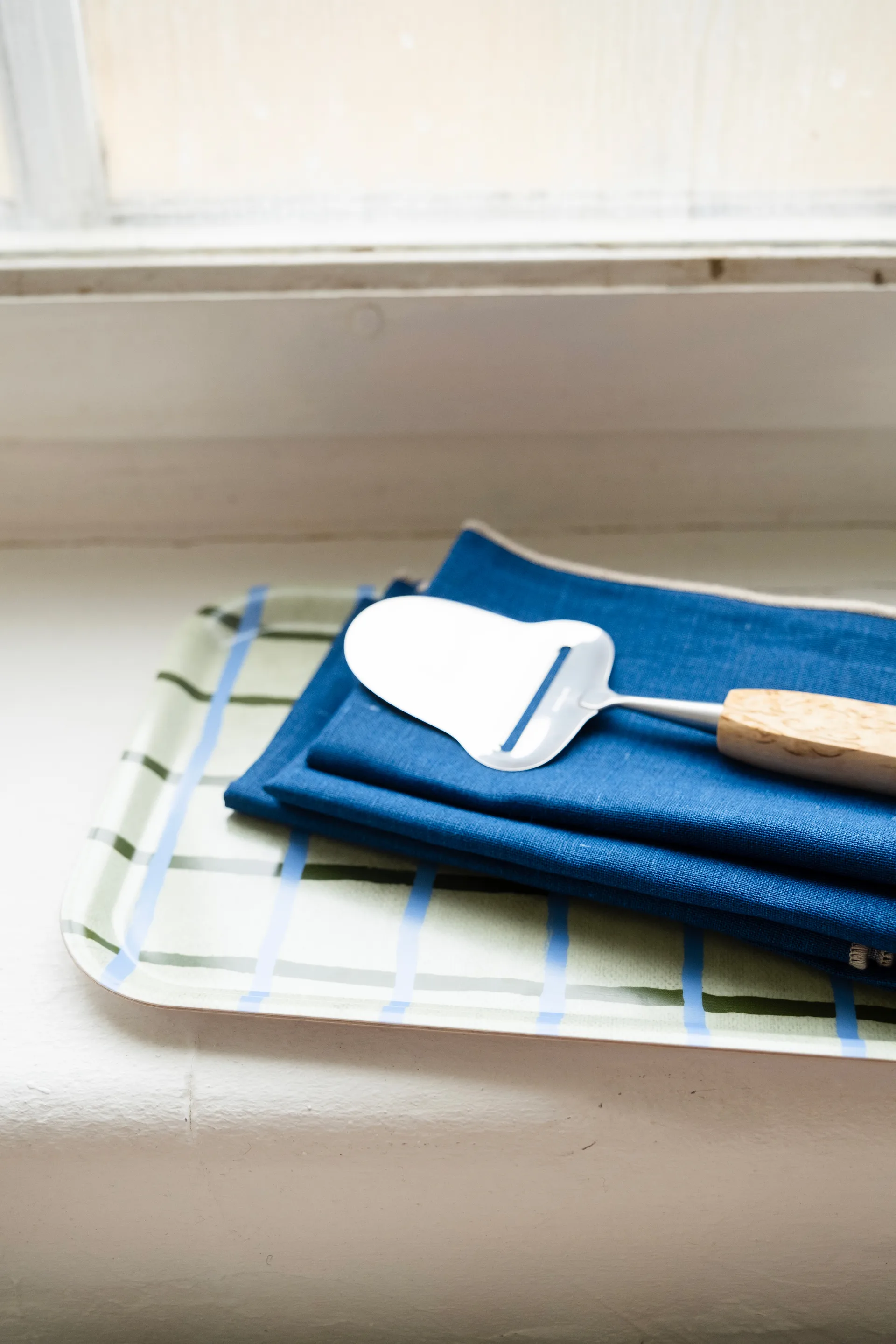 チェッカードトレイ 20x27 cm, Pistachio Fine Little Day | ファインリトルデイ