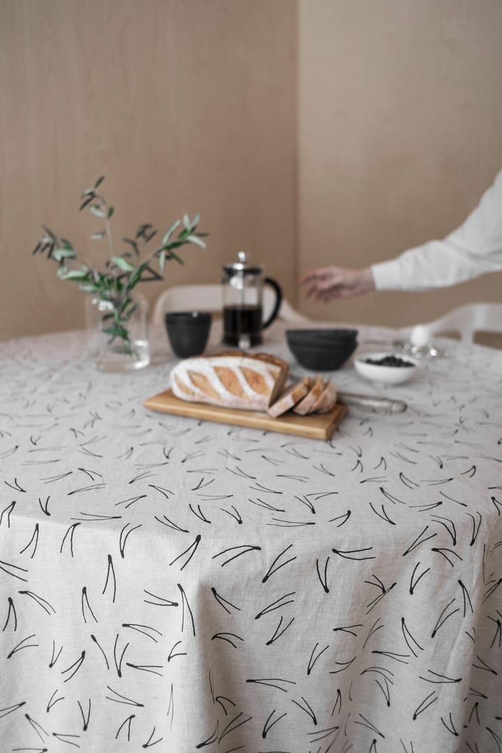 Barr テーブルクロス 137x238 cm, Black-nature Fine Little Day | ファインリトルデイ