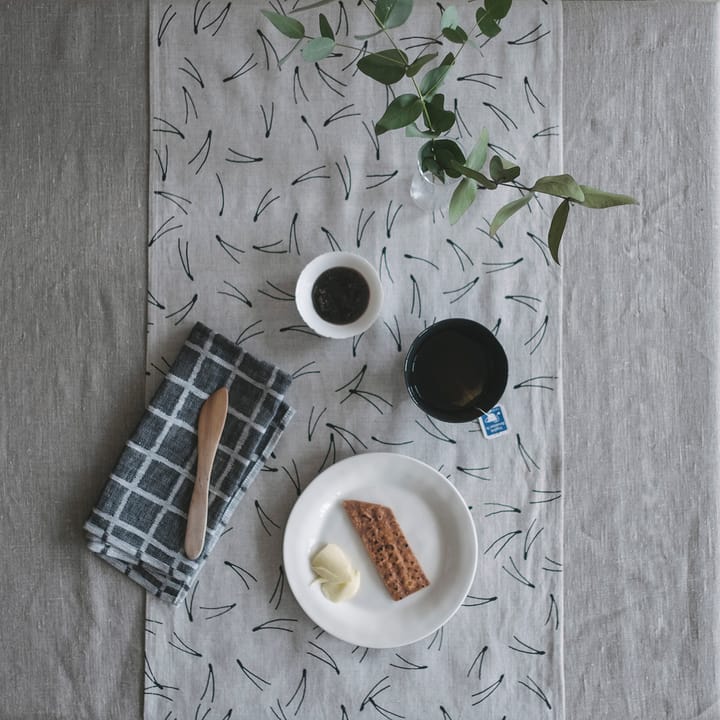 Barr テーブルランナー 44x137 cm, nature-black Fine Little Day | ファインリトルデイ