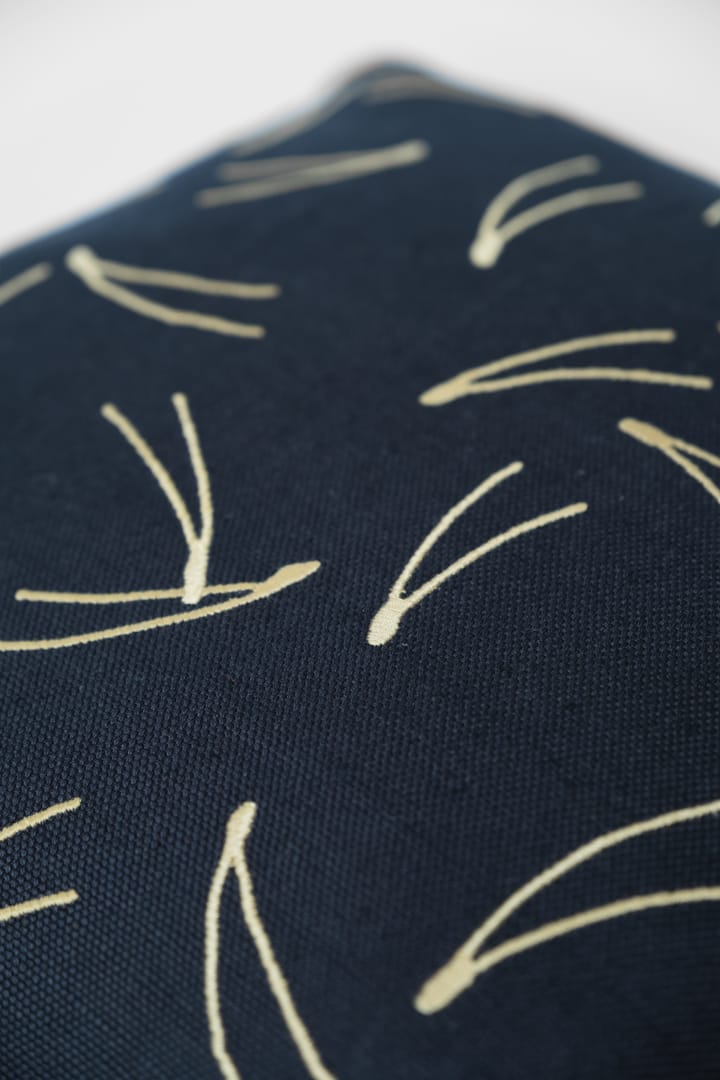 Barr クッションカバー embroidered 48x48 cm, Antracitblue Fine Little Day | ファインリトルデイ