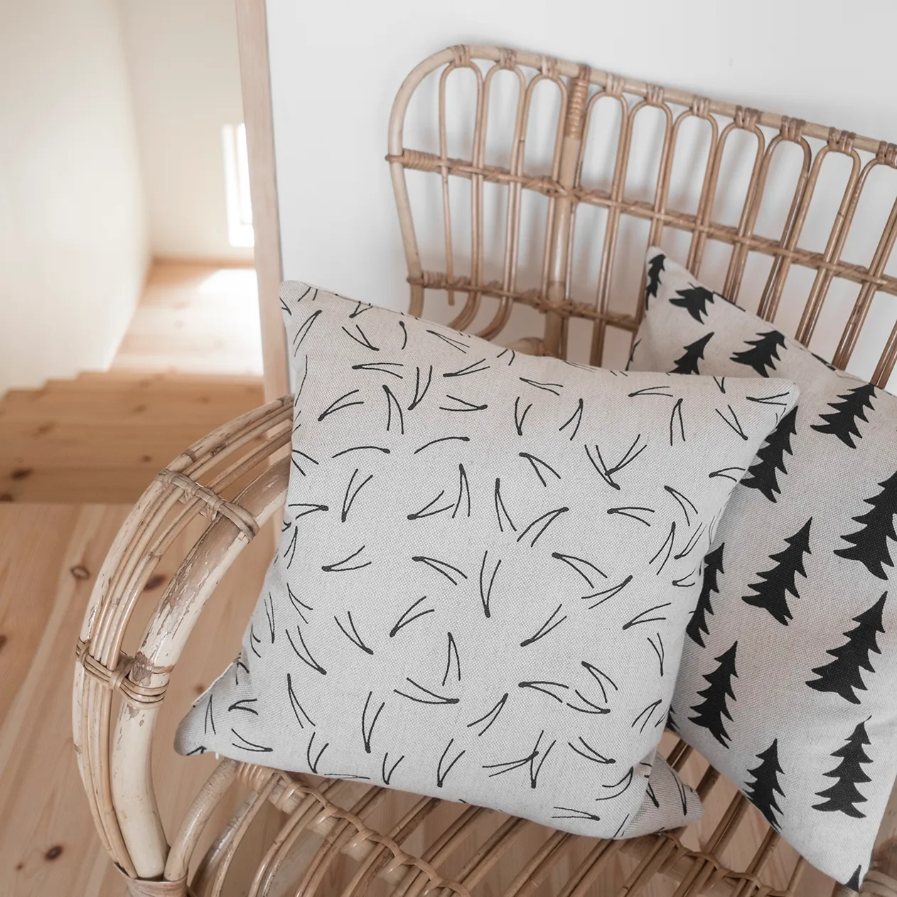 Barr クッションカバー, nature-black Fine Little Day | ファインリトルデイ