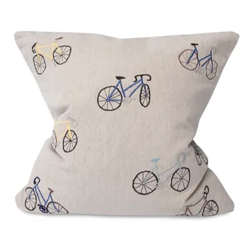 Bicycles クッションカバー 48x48 cm - beige - Fine Little Day | ファインリトルデイ