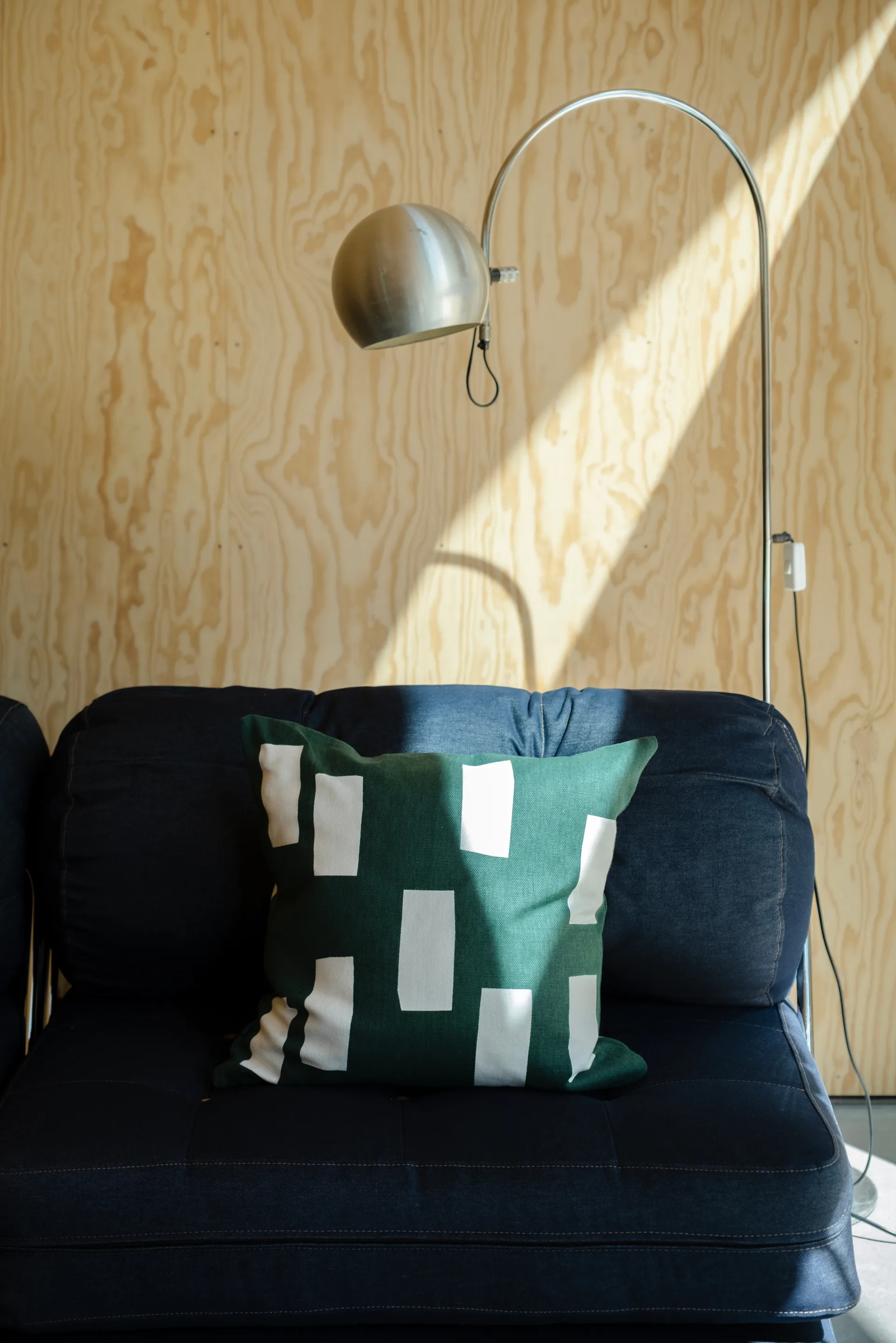 Block クッションカバー 48x48 cm, Green Fine Little Day | ファインリトルデイ