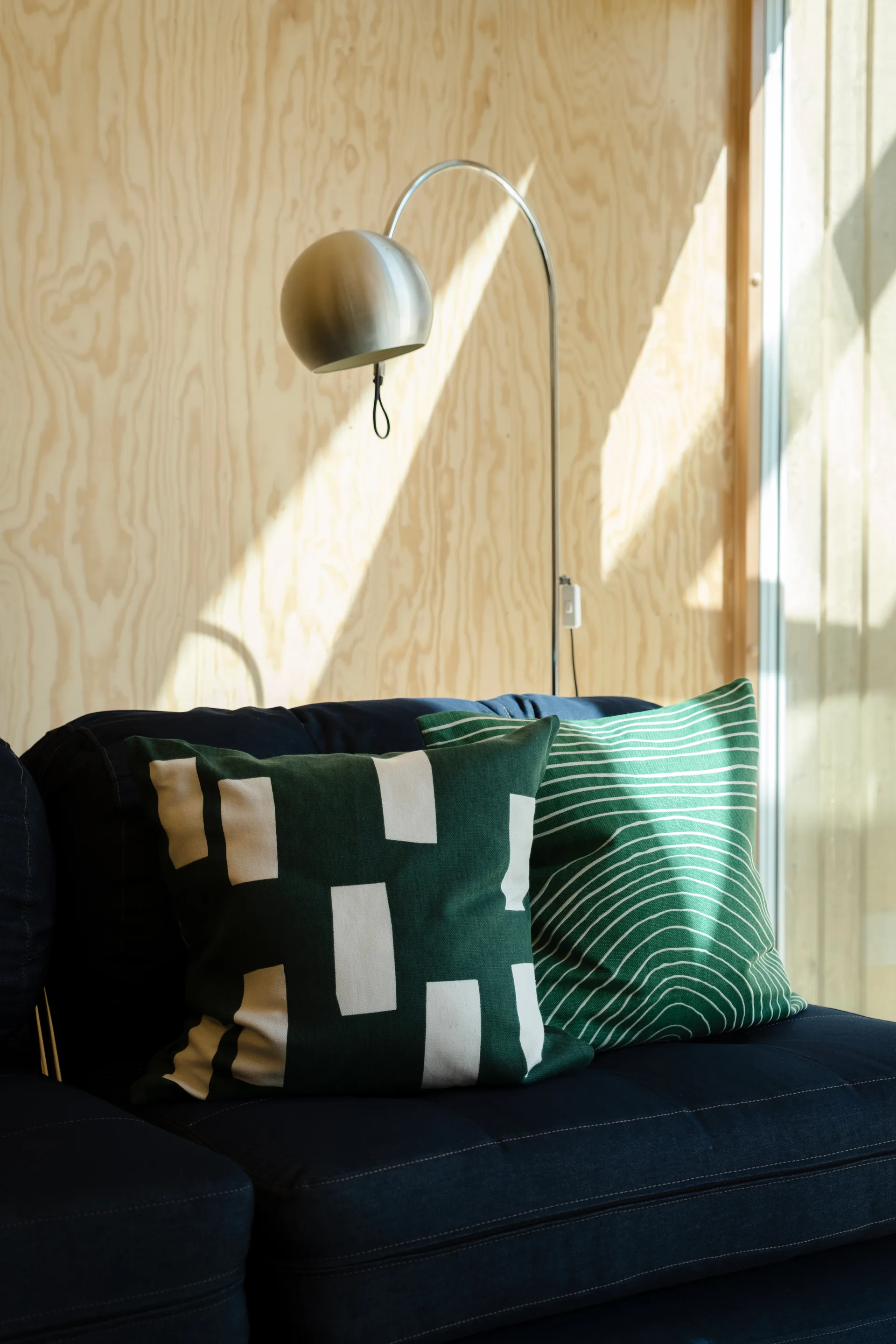 Block クッションカバー 48x48 cm, Green Fine Little Day | ファインリトルデイ