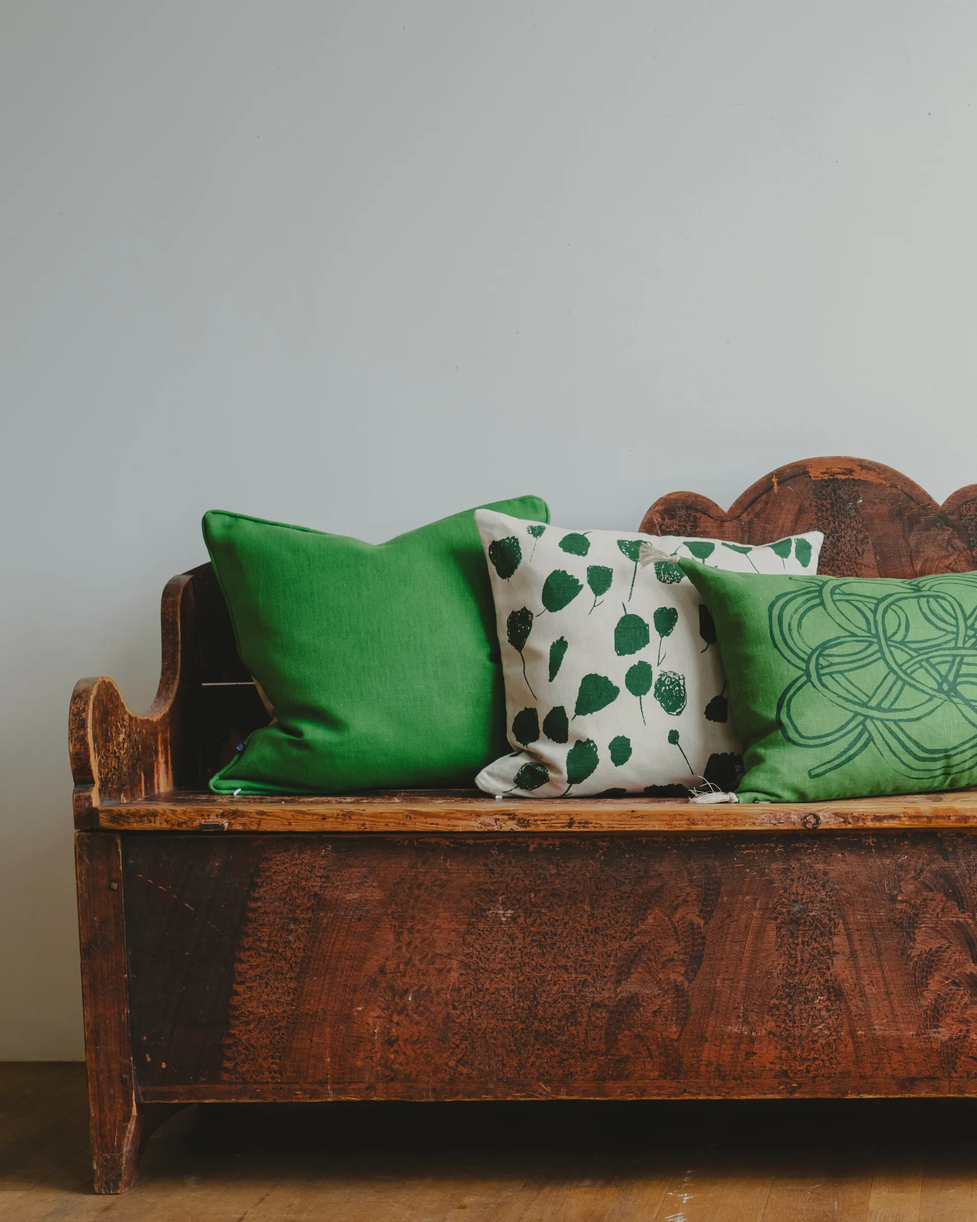 Bouquet クッションカバー 48x48 cm, Nature-green Fine Little Day | ファインリトルデイ