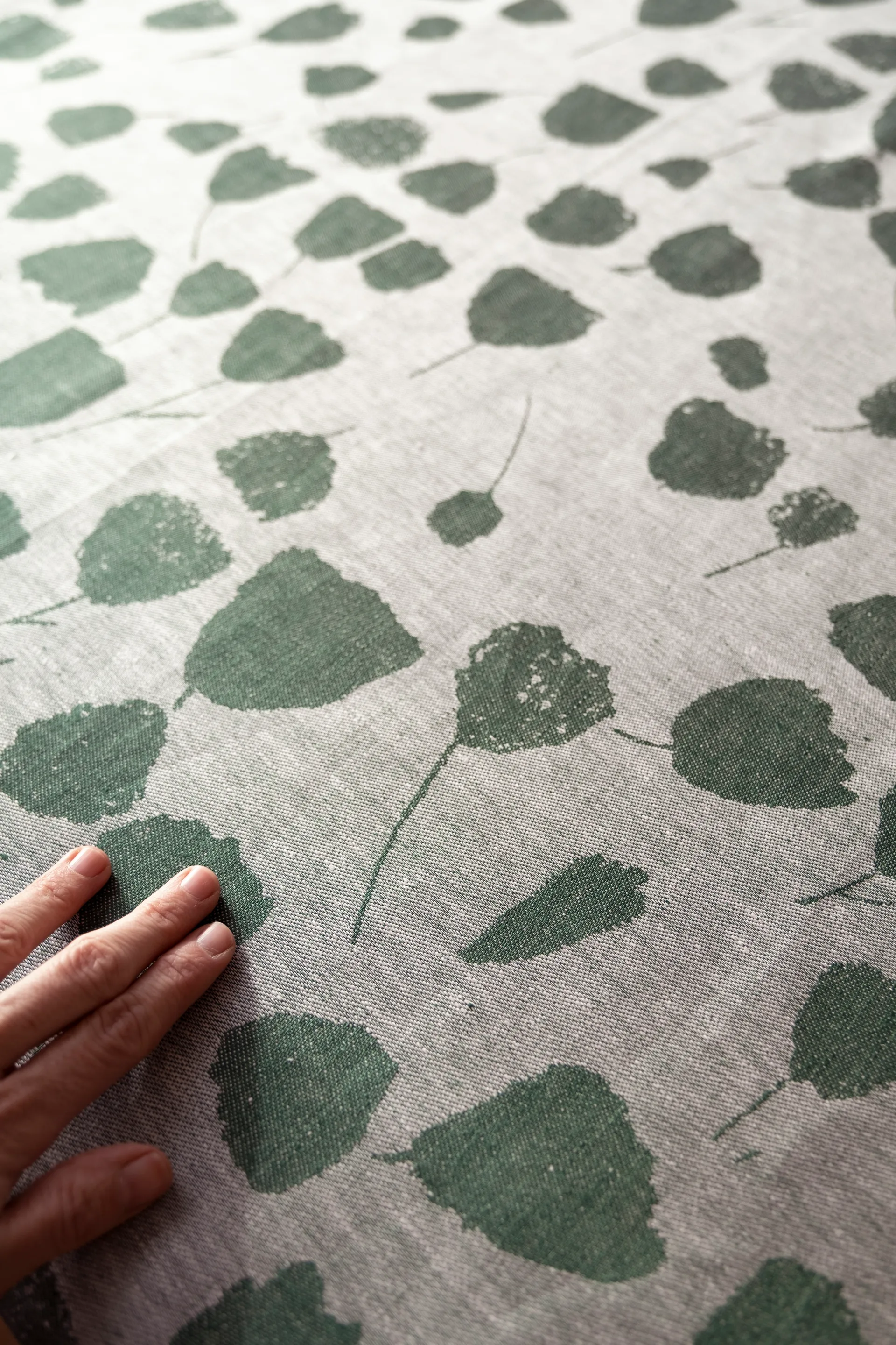Bouquet ファブリック, Green-off-white Fine Little Day | ファインリトルデイ