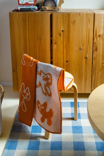 Cats ウールブランケット - Orange, 65x95 cm - Fine Little Day | ファインリトルデイ