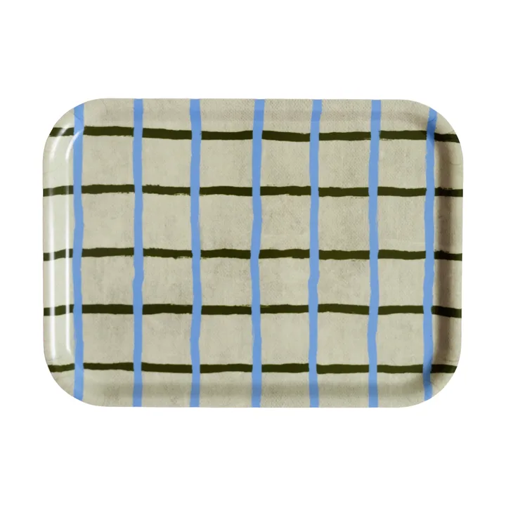 Checkered トレイ 20x27 cm - Pistachio - Fine Little Day | ファインリトルデイ