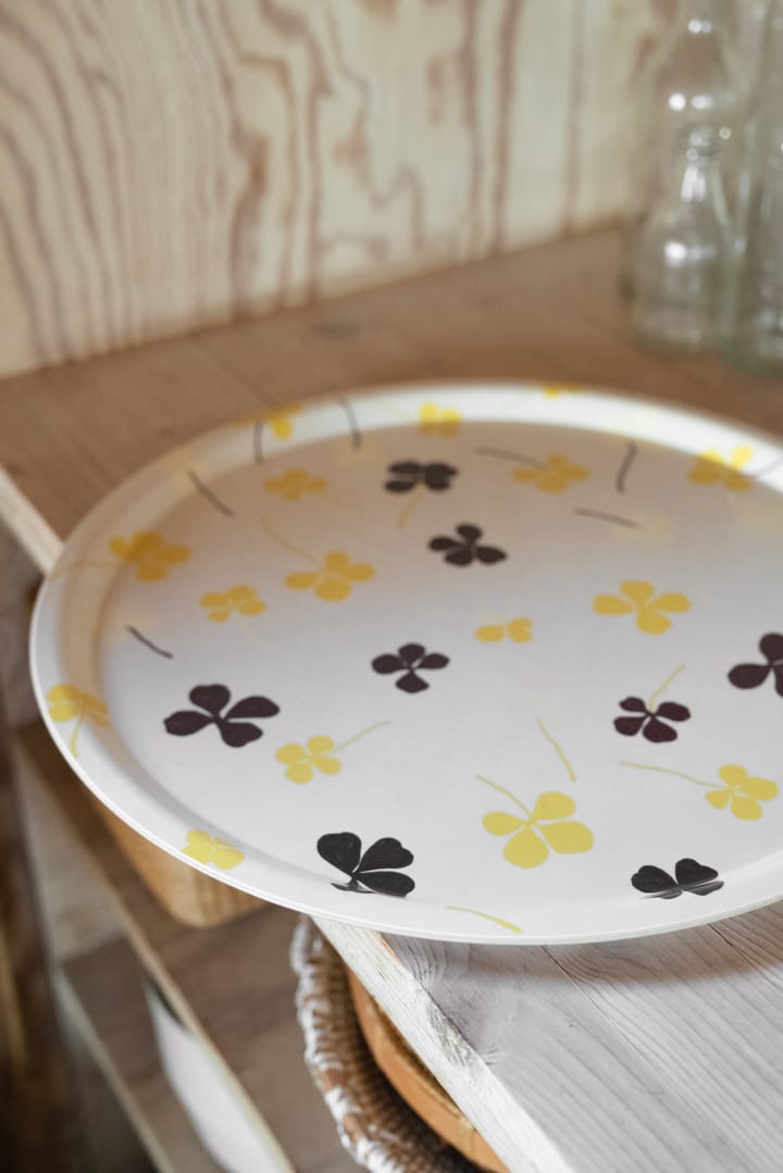 Clover トレイ Ø38 cm, White-yellow Fine Little Day | ファインリトルデイ