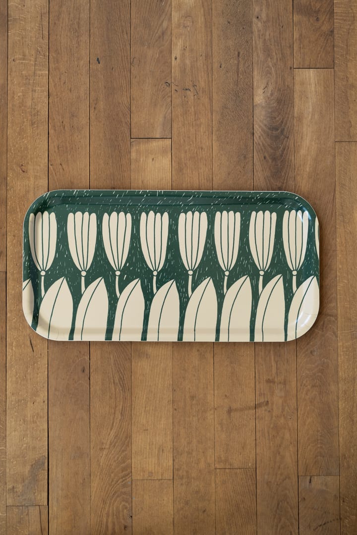 Crocus トレイ 22x43 cm, Green Fine Little Day | ファインリトルデイ